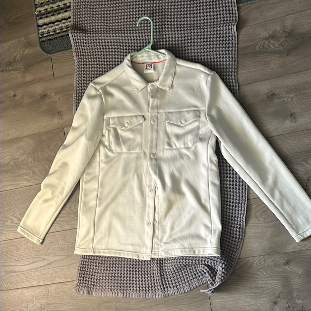 Avalanche White Lightweight Shirt Jacket